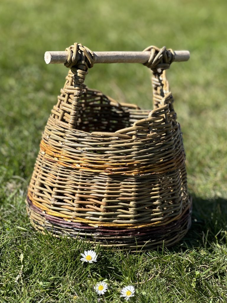 asymetrical foraging basket clare shivlock